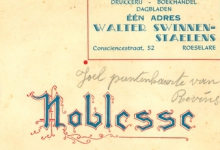 Briefomslag Walter Swinnen- Staelens, Roeselare