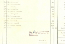 Factuur van Gerard Calmeyn - Kerrinckx, Roeselare , 1961