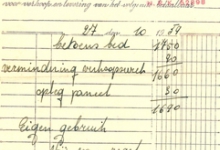 Factuur van Andre Lefevere, Roeselare , 1959
