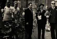 Ontvangst Koninklijke Stedelijke Wielrijdersbond met voorzitter Renier, 1967 Ontvangst Koninklijke Stedelijke Wielrijdersbond met voorzitter Renier, 1967