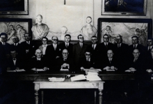 Groepsfoto nieuwe gemeenteraad Roeselare, 1953 Groepsfoto nieuwe gemeenteraad Roeselare, 1953