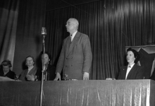 Meeting BWP met Arthur Sercu, jaren 1950 Meeting BWP met Arthur Sercu, jaren 1950