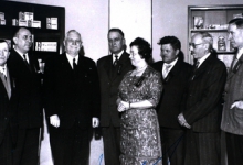 Joseph Soubry met laureaten van de Arbeid Joseph Soubry met laureaten van de Arbeid