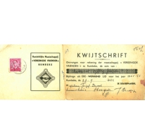 Kwijtschrift koninklijke Maatschappij Vereenigde Vrienden, Rumbeke, 1965