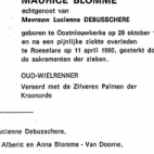Maurice Blomme, Roeselare