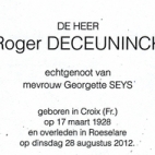 Roger Deceuninck, Roeselare