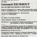 Geeraard Eeckhout, Roeselare