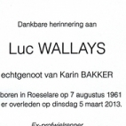 Luc Wallays, Roeselare