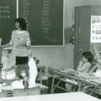 Camera in het eerste leerjaar, Lichtervelde, juni 1988