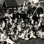 Paashaas bezocht Basisschool "De Valke", Lichtervelde , 6 april 1990