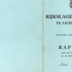 Herinneringen van Marc Dereere aan de lagere school, Lichtervelde