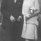 Huwelijksfoto Alidor Gerre en Rachel Hienchiens