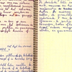 Schriftje met recepten, ca 1970