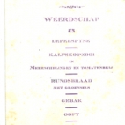 Menukaart burgemeester, 1929