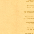 Menukaart Huwelijk, 1945