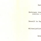 Menukaart Huwelijksjubileum, 1984