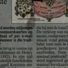 Eerste Kerst- en nieuwjaarskaart ontworpen door John Calcott Horsley, 1843 