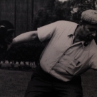 Frans Vanoothegem en aap in Aviflora, 1980, Ingelmunster