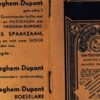 Omkarton notaboekje chicorei Van Tieghem-Dupont, Roeselare