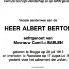 Albert Berton, Roeselare