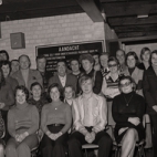 Groepsfoto zwemmarathon 'De Dolfijnen', Moorslede maart 1973