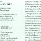 Herinneringen aan de stichters van Soubry, Roeselare