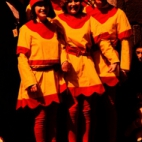 Muziekkorps van Gits neemt deel aan Kattenstoet, 1972