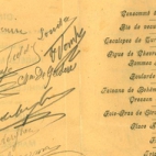 Franstalige menukaart 1924 