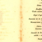 Franstalige menukaart 1926 (2)