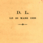Franstalige menukaart 1938