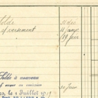 Een schrijven van de financiële instelling G. De Laere &amp; Co, Roeselare, 1919