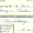 Factuur van Norbert Plancke-Deforce Roeselare, 1963  